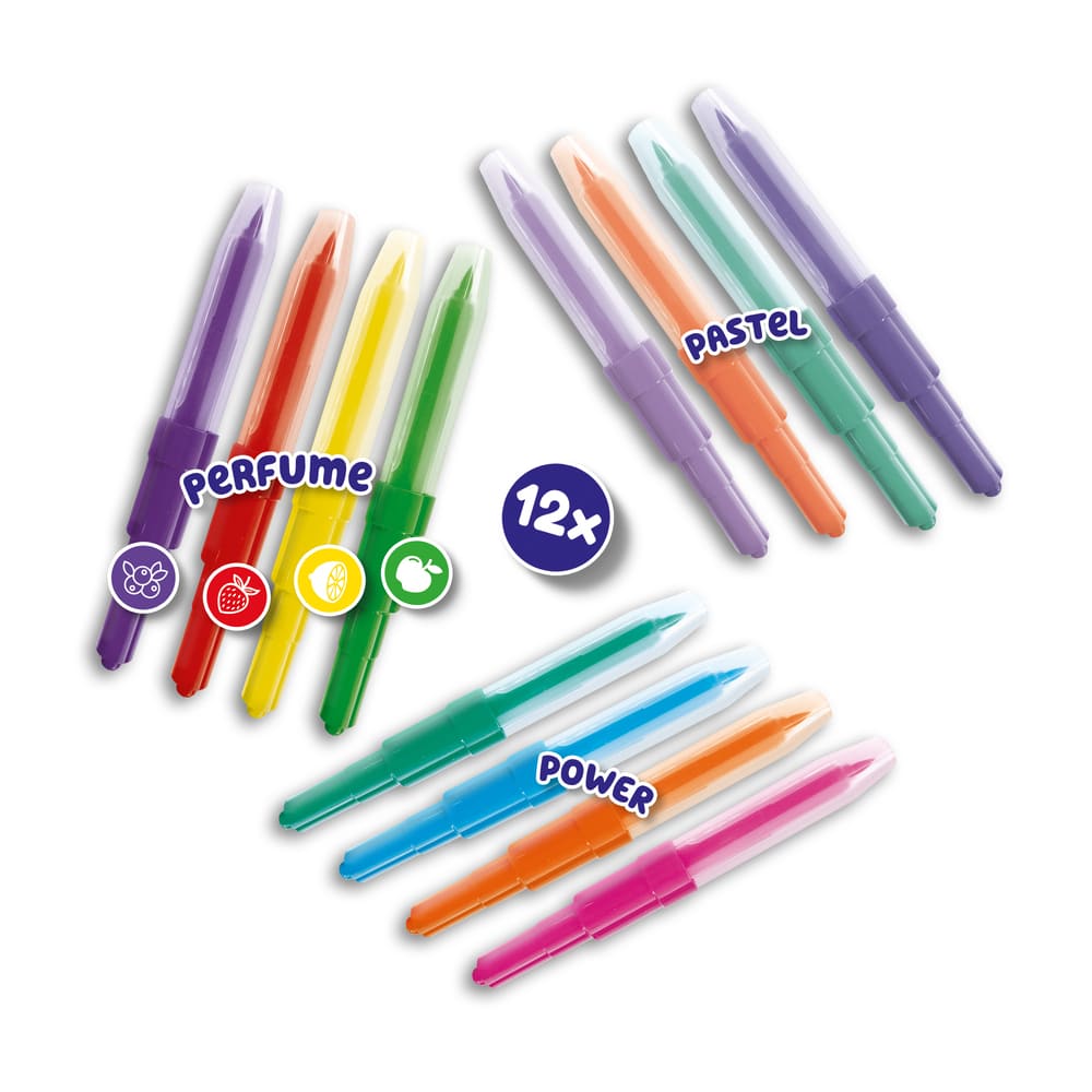Blow airbrush pens - Power pastel en geur 12st