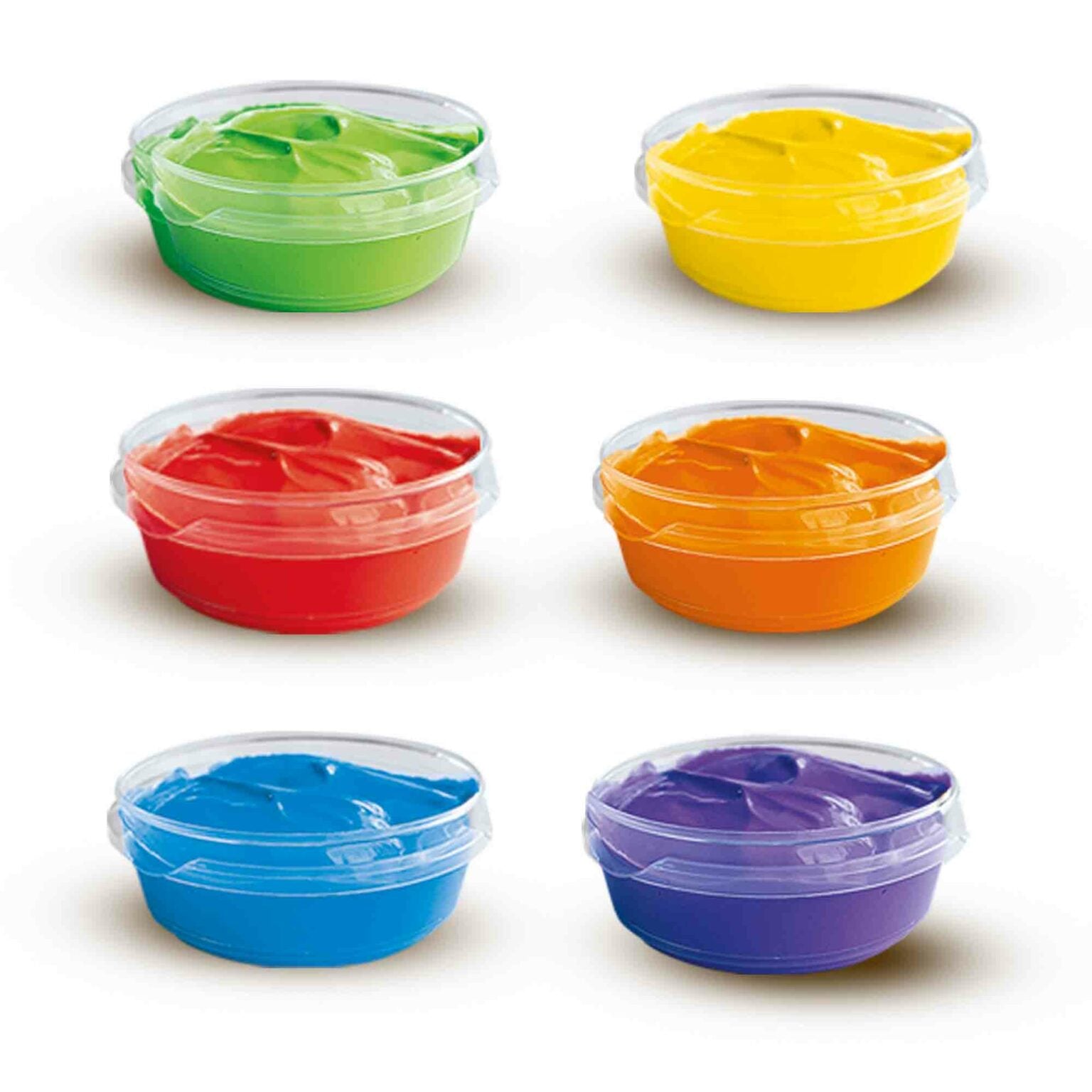 Vingerverf 6 kleuren x 45 ml., SES