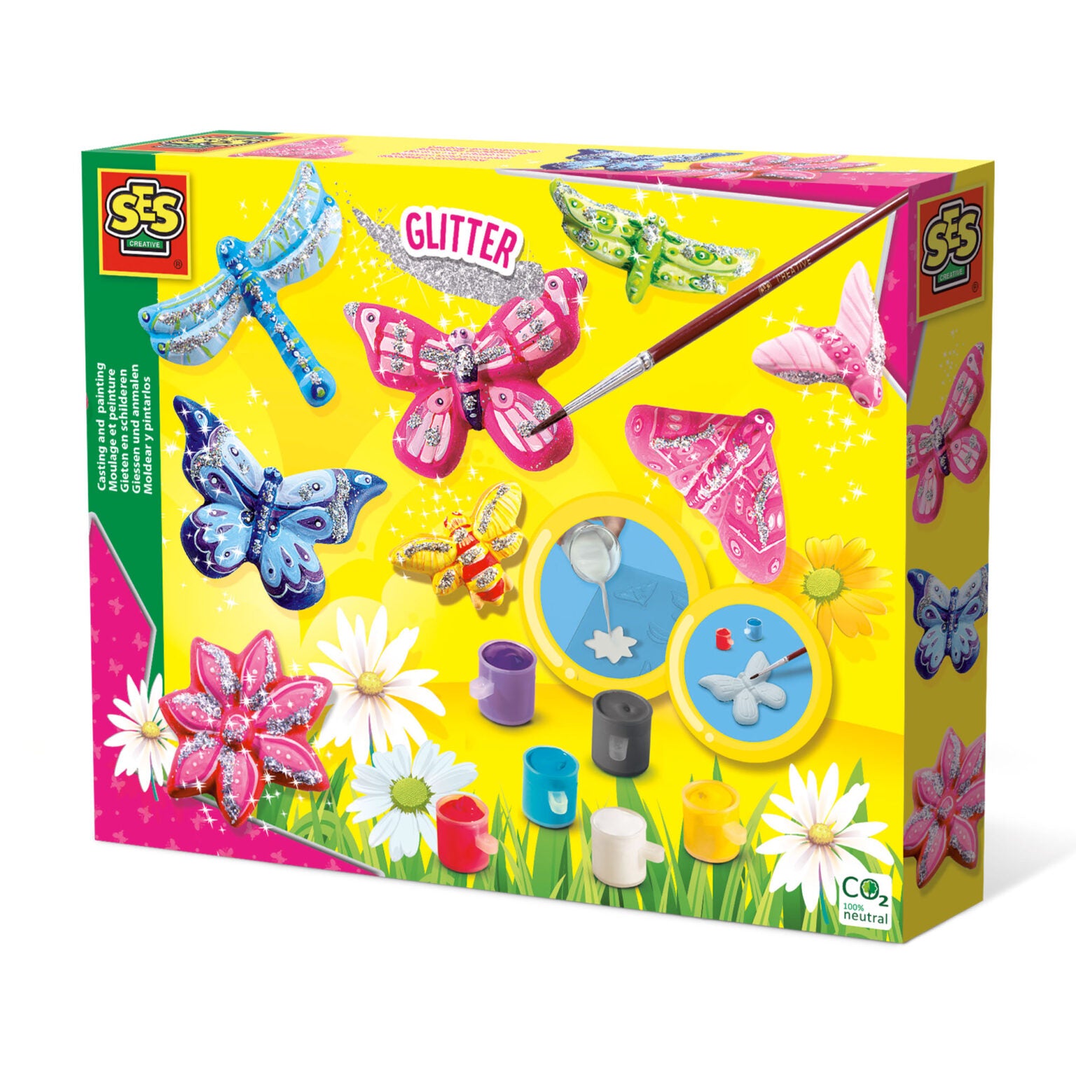 Vlinders gieten en schilderen, SES