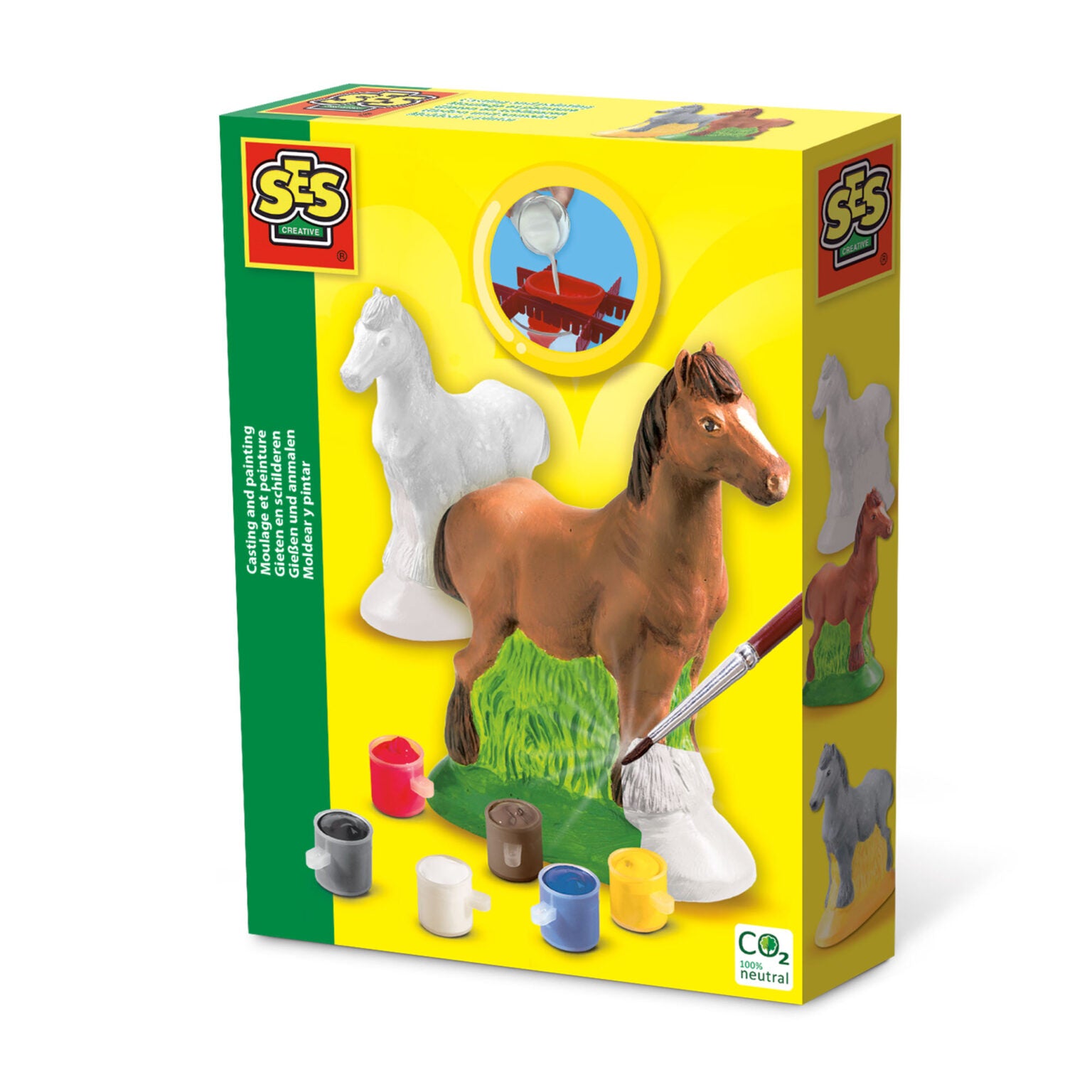 Gieten en schilderen paard, SES