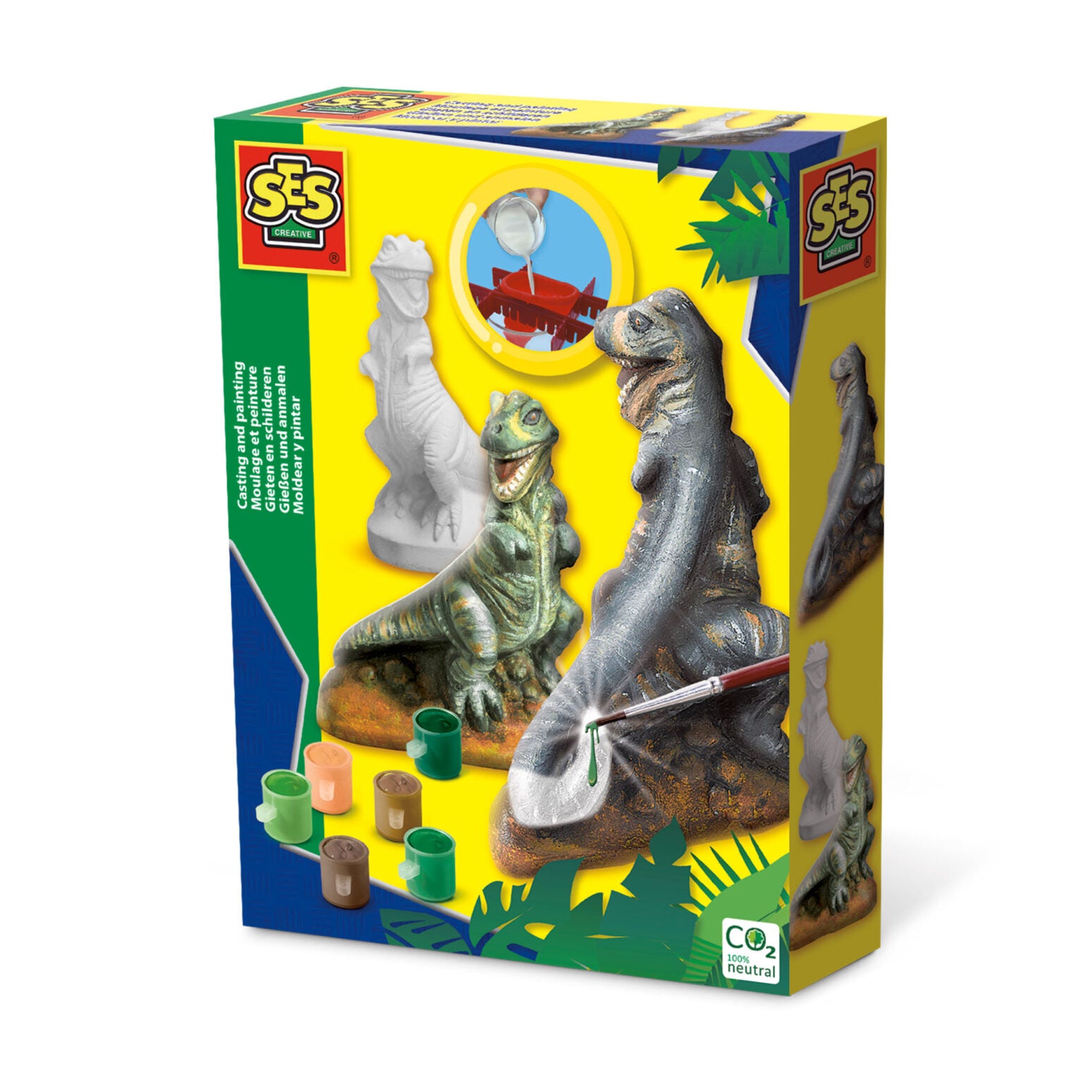 Gieten en schilderen Dino, SES