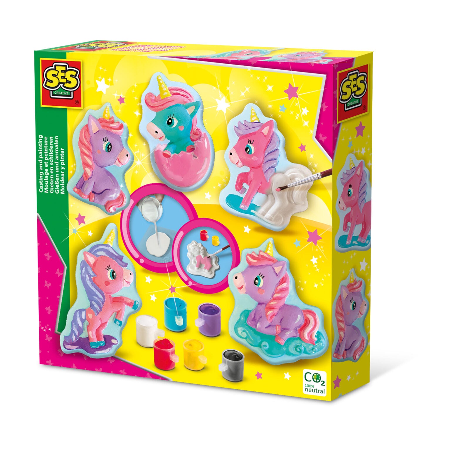 Gieten en schilderen unicorns, SES