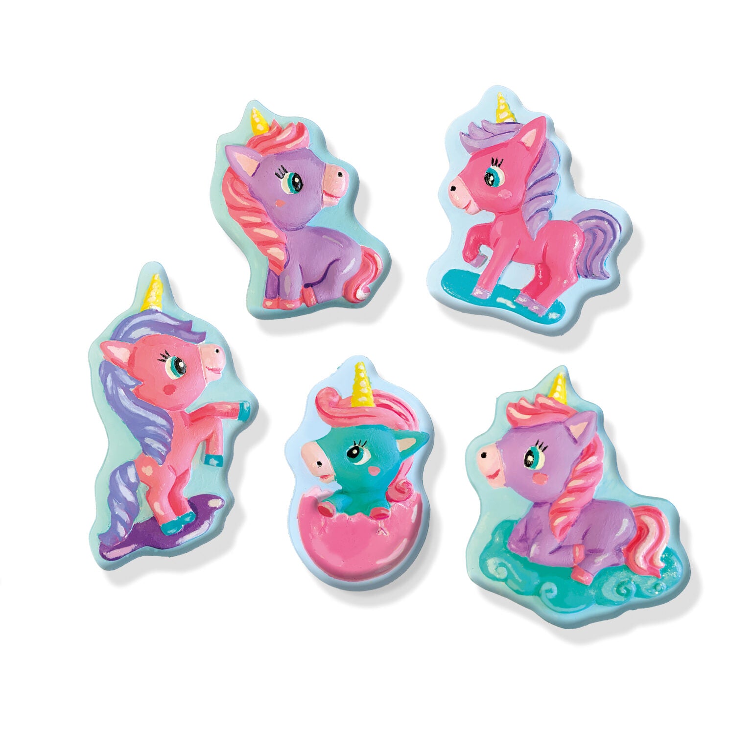 Gieten en schilderen unicorns, SES
