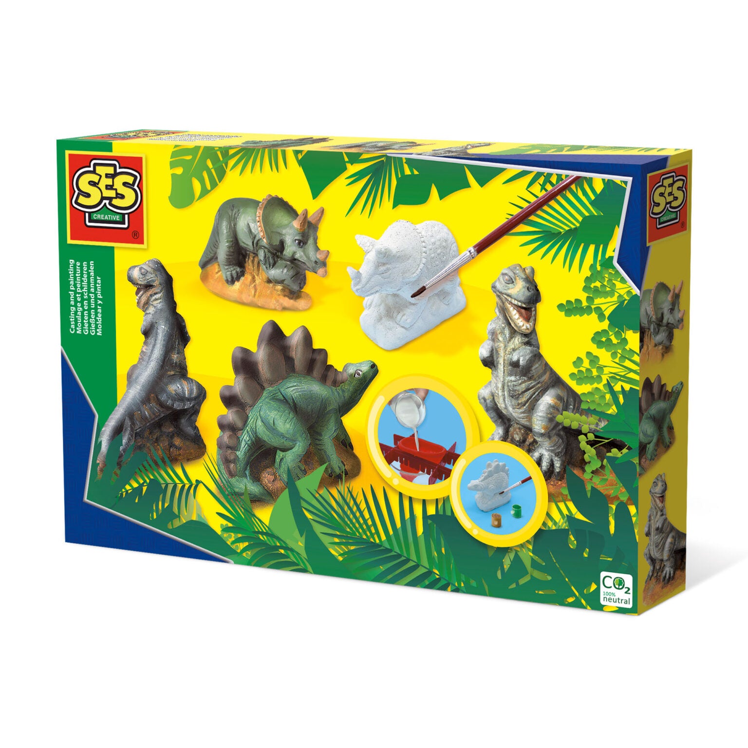 Gieten en schilderen dino's, SES