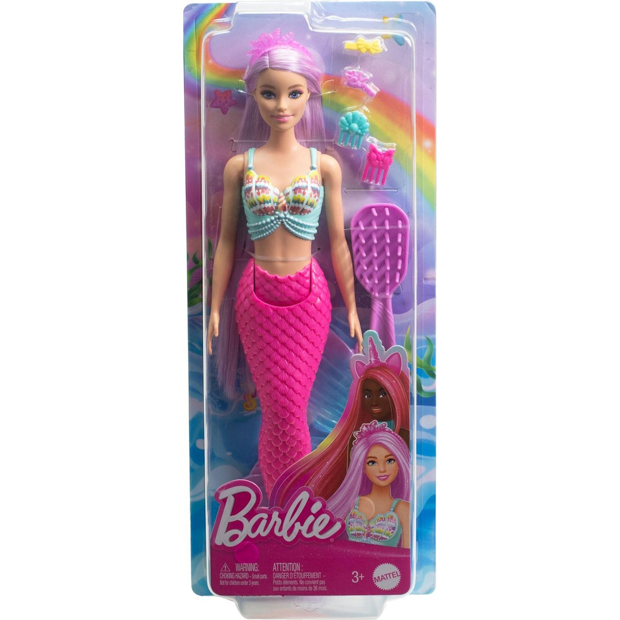 Barbie Fairytale Zeemeermin - roze staart