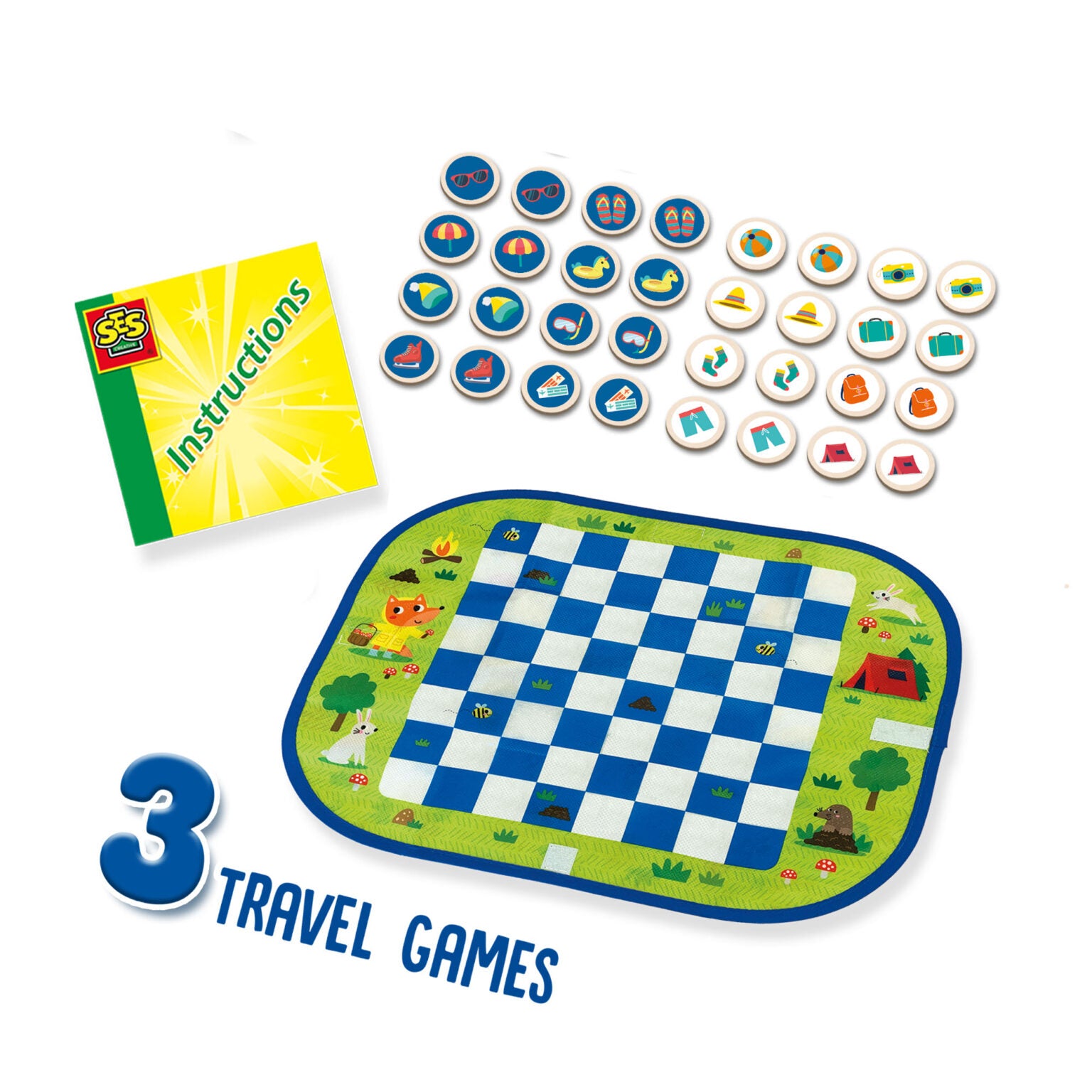 Wrap en go 3 in 1 reisspellen 3, SES