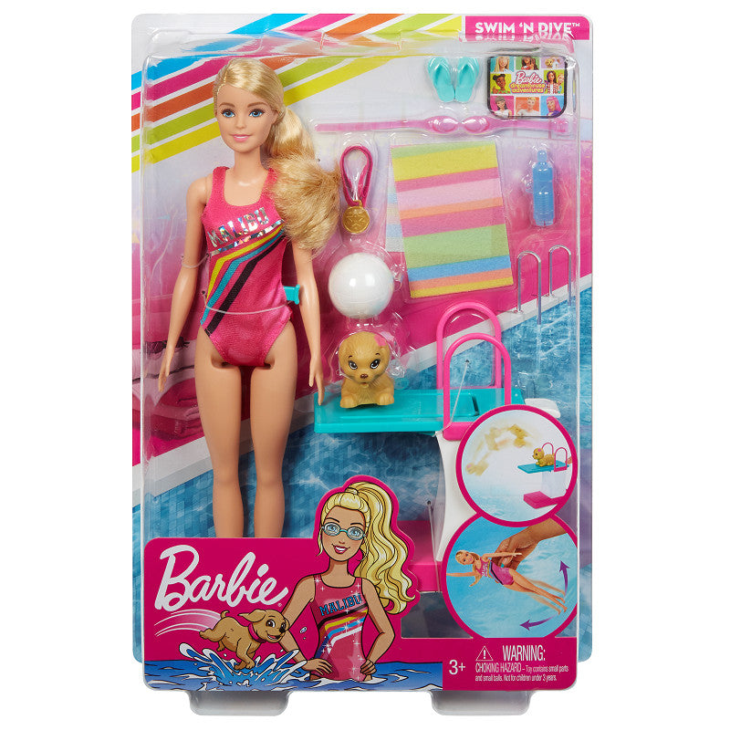 Barbie Dreamhouse Adventures - Barbie zwempop