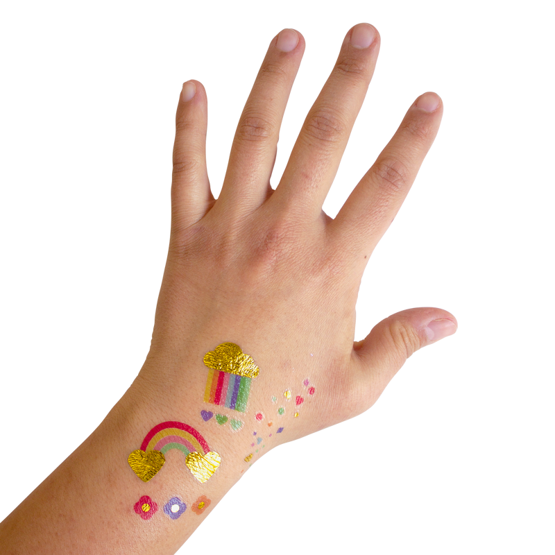 Tijdelijke tattoos Violet regenbogen, Calico Sun