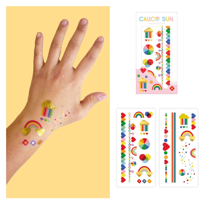 Tijdelijke tattoos Violet regenbogen, Calico Sun
