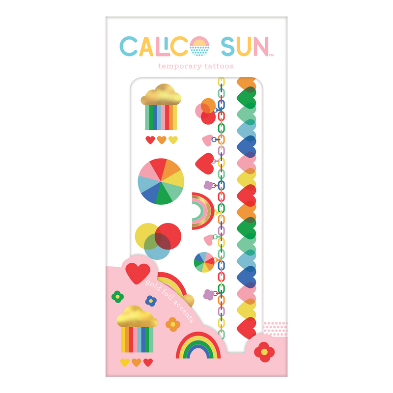 Tijdelijke tattoos Violet regenbogen, Calico Sun