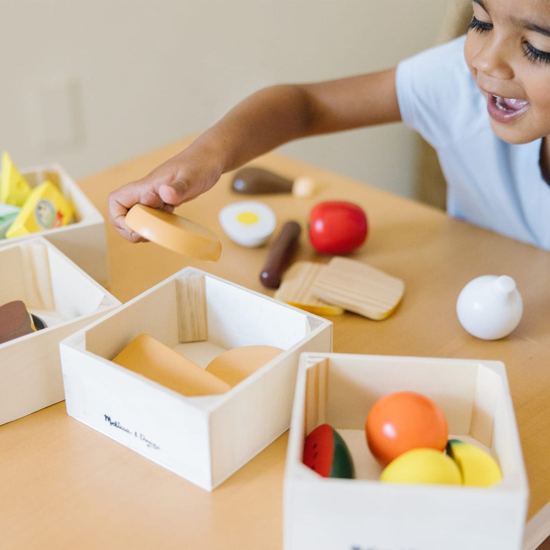 Speelset eten in kratjes, Melissa & Doug