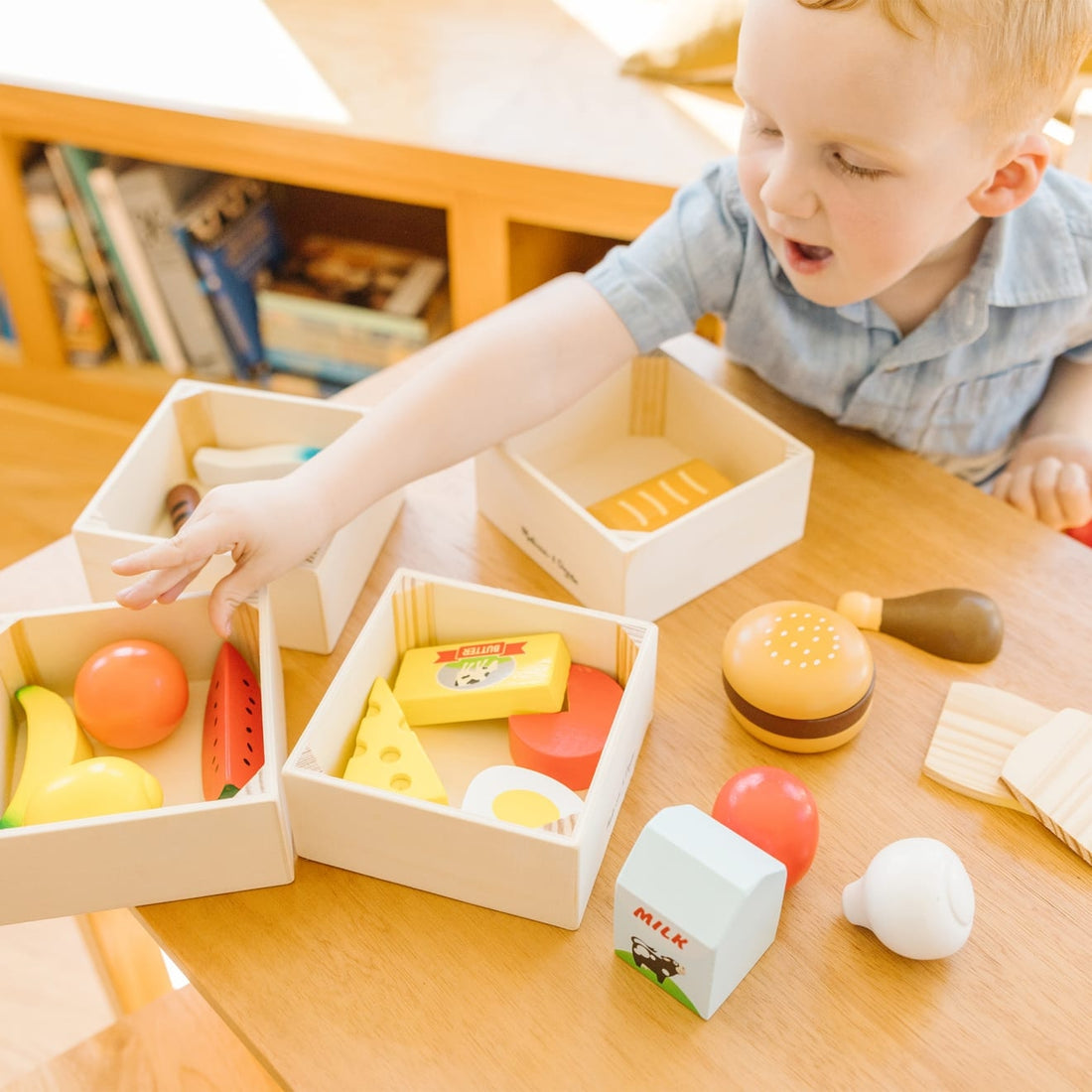 Speelset eten in kratjes, Melissa & Doug