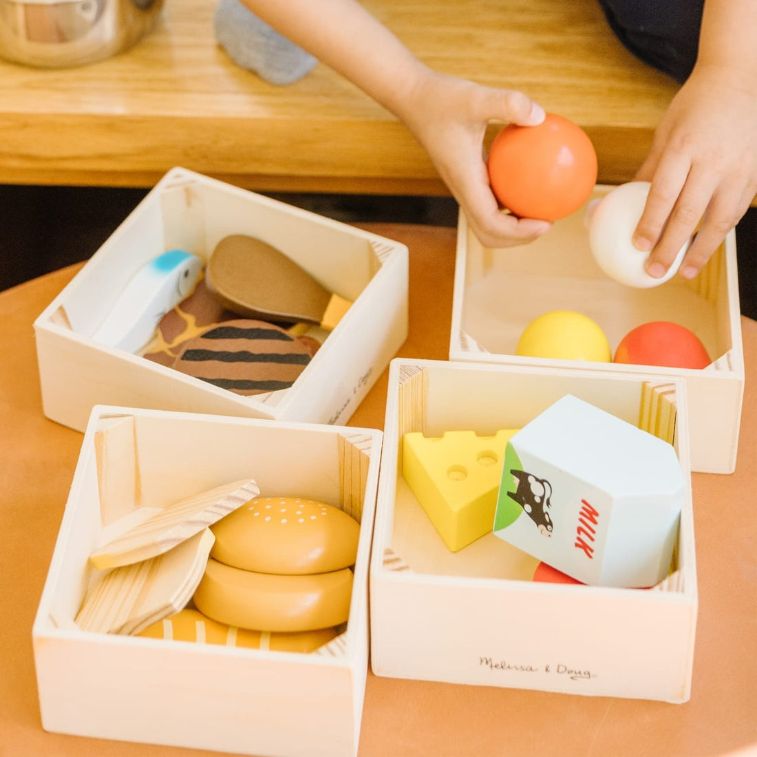 Speelset eten in kratjes, Melissa & Doug