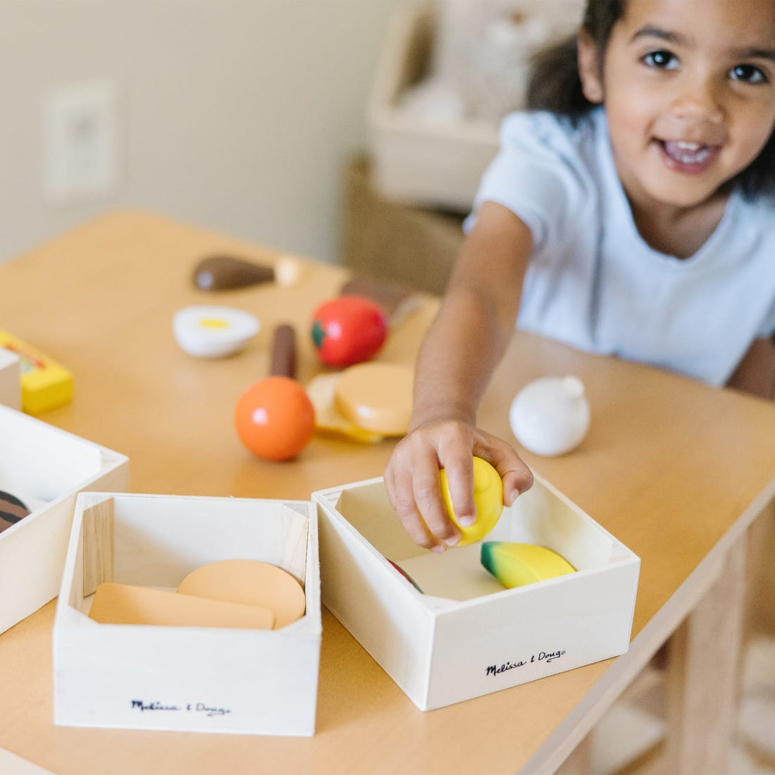 Speelset eten in kratjes, Melissa & Doug