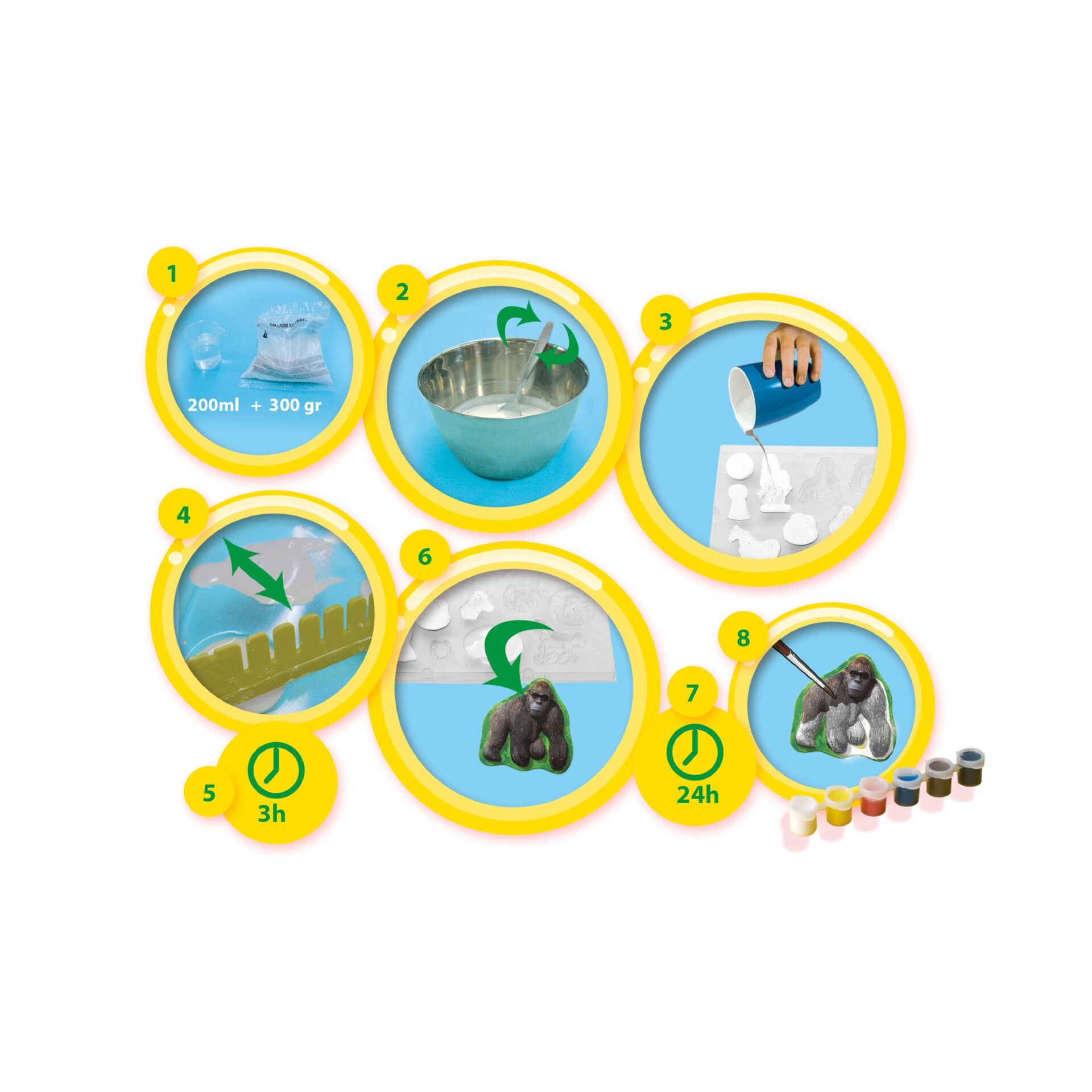 Gieten en schilderen dieren, SES