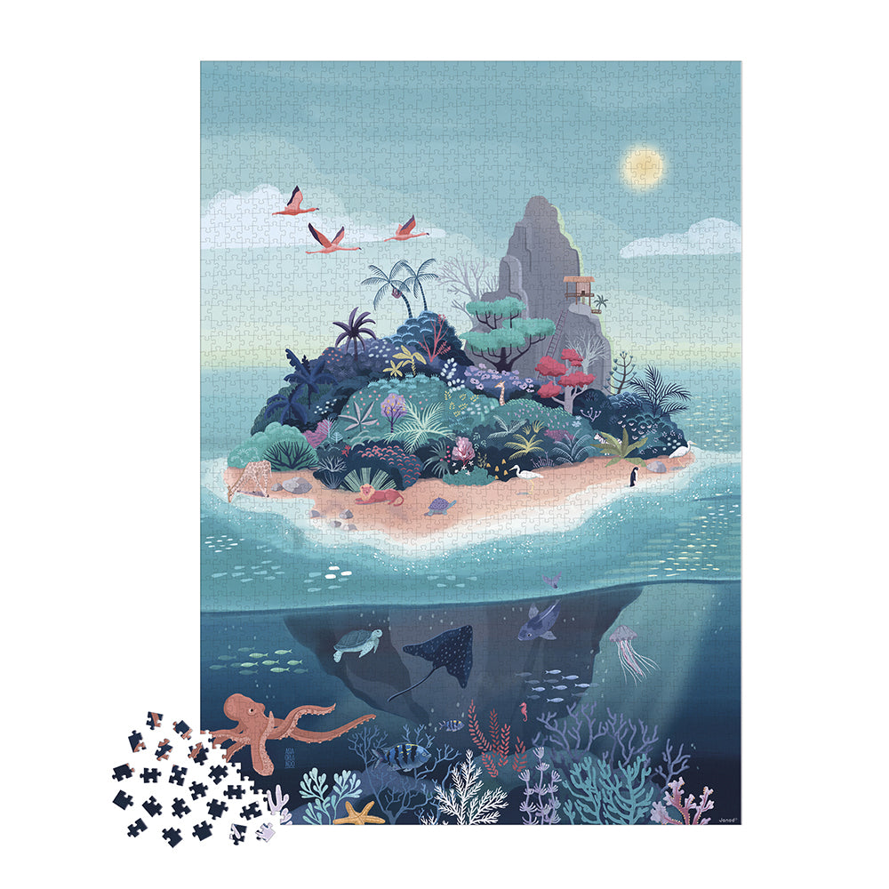 Kidult Puzzel - Het Mysterieuze Eiland, Janod