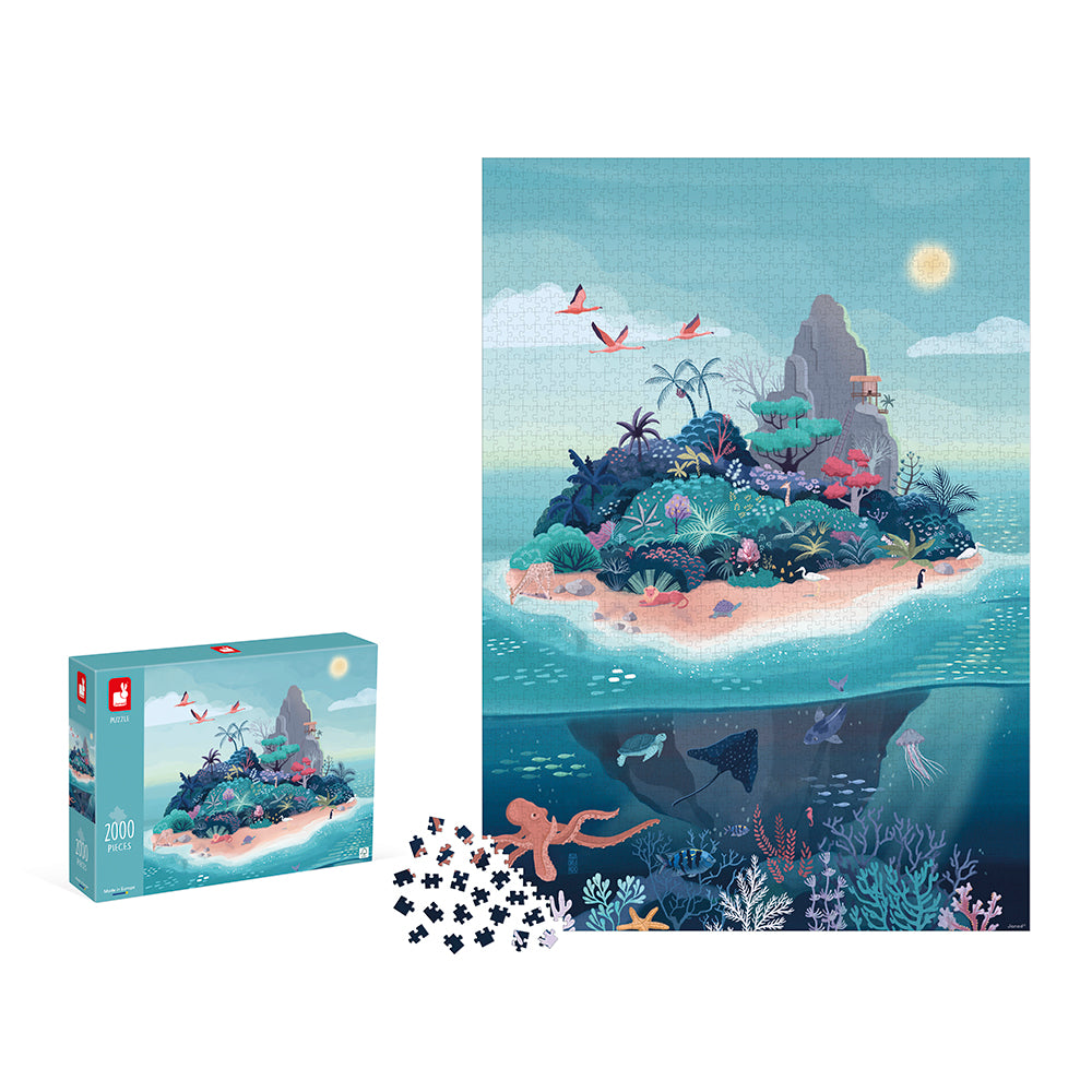 Kidult Puzzel - Het Mysterieuze Eiland, Janod
