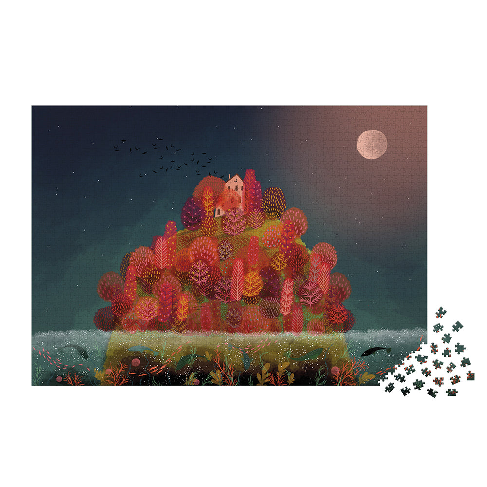 Kidult Puzzel - De Rode Herfstkleuren, Janod