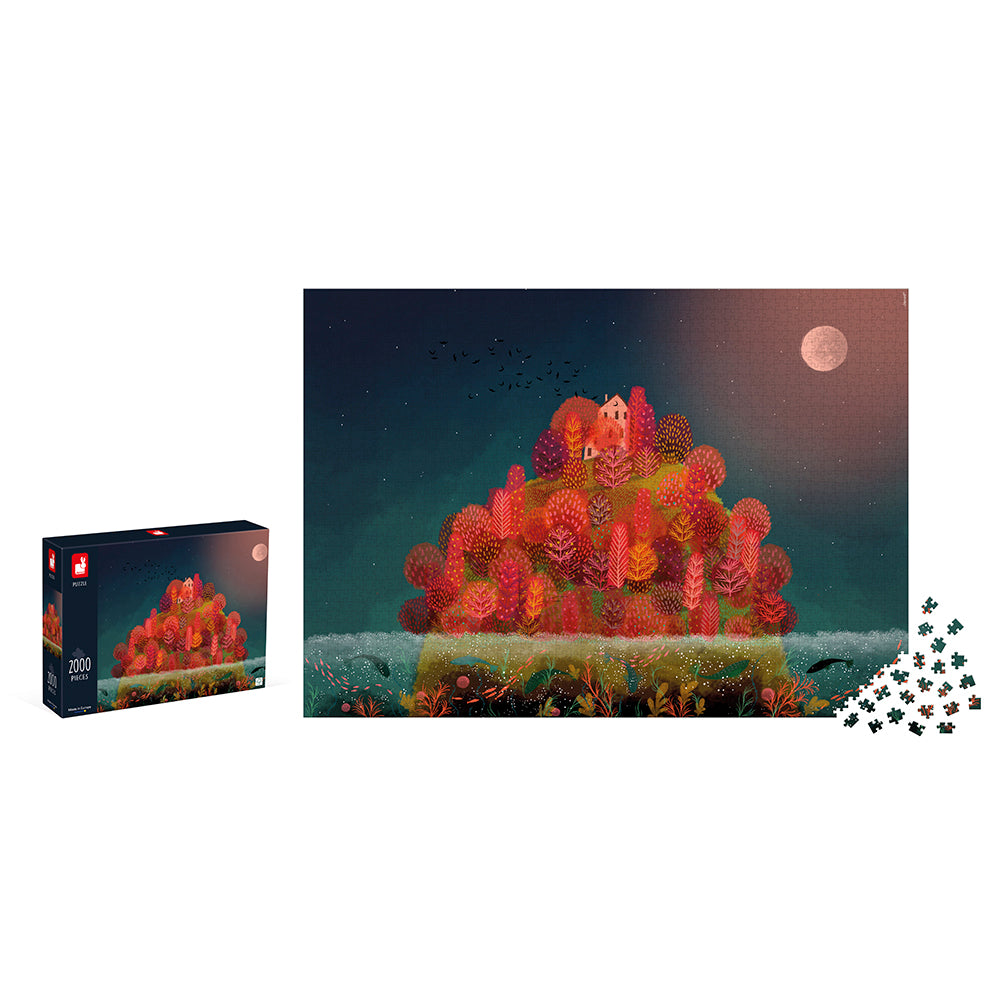 Kidult Puzzel - De Rode Herfstkleuren, Janod