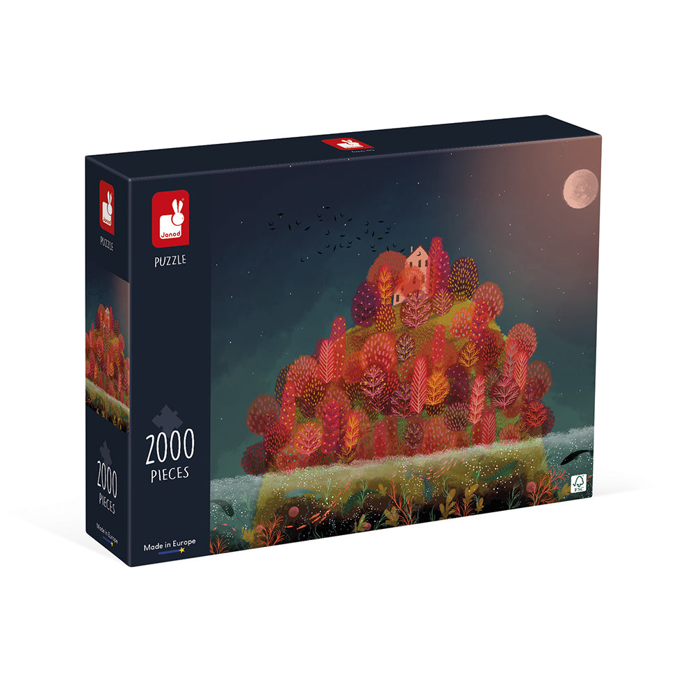 Kidult Puzzel - De Rode Herfstkleuren, Janod