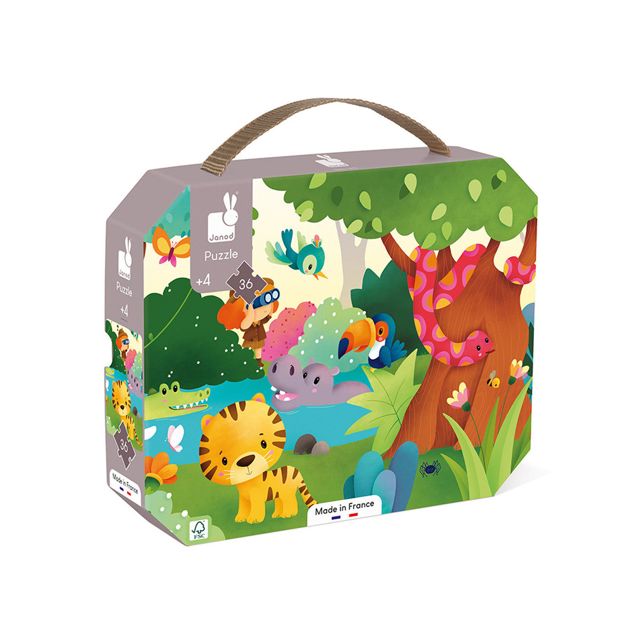 Puzzel - Wilde Dieren, Janod