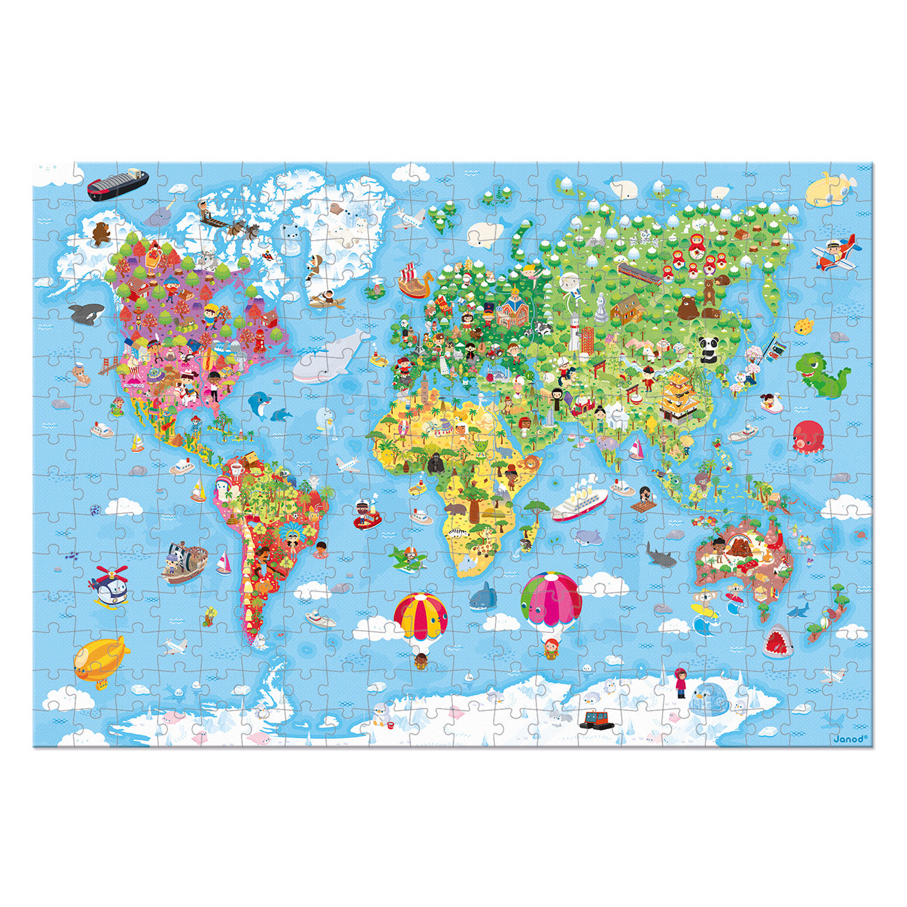 Puzzel - Wereld Giant, Janod