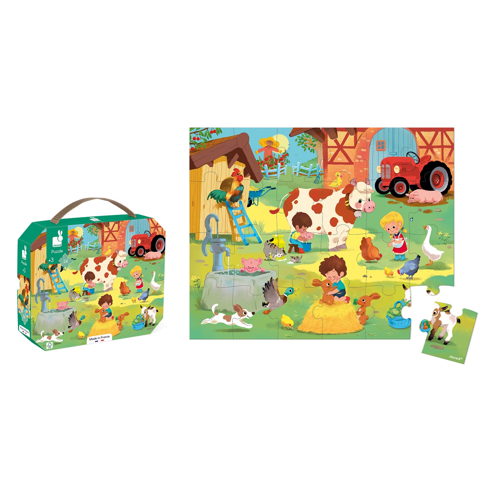 Puzzel - Op De Boerderij, Janod