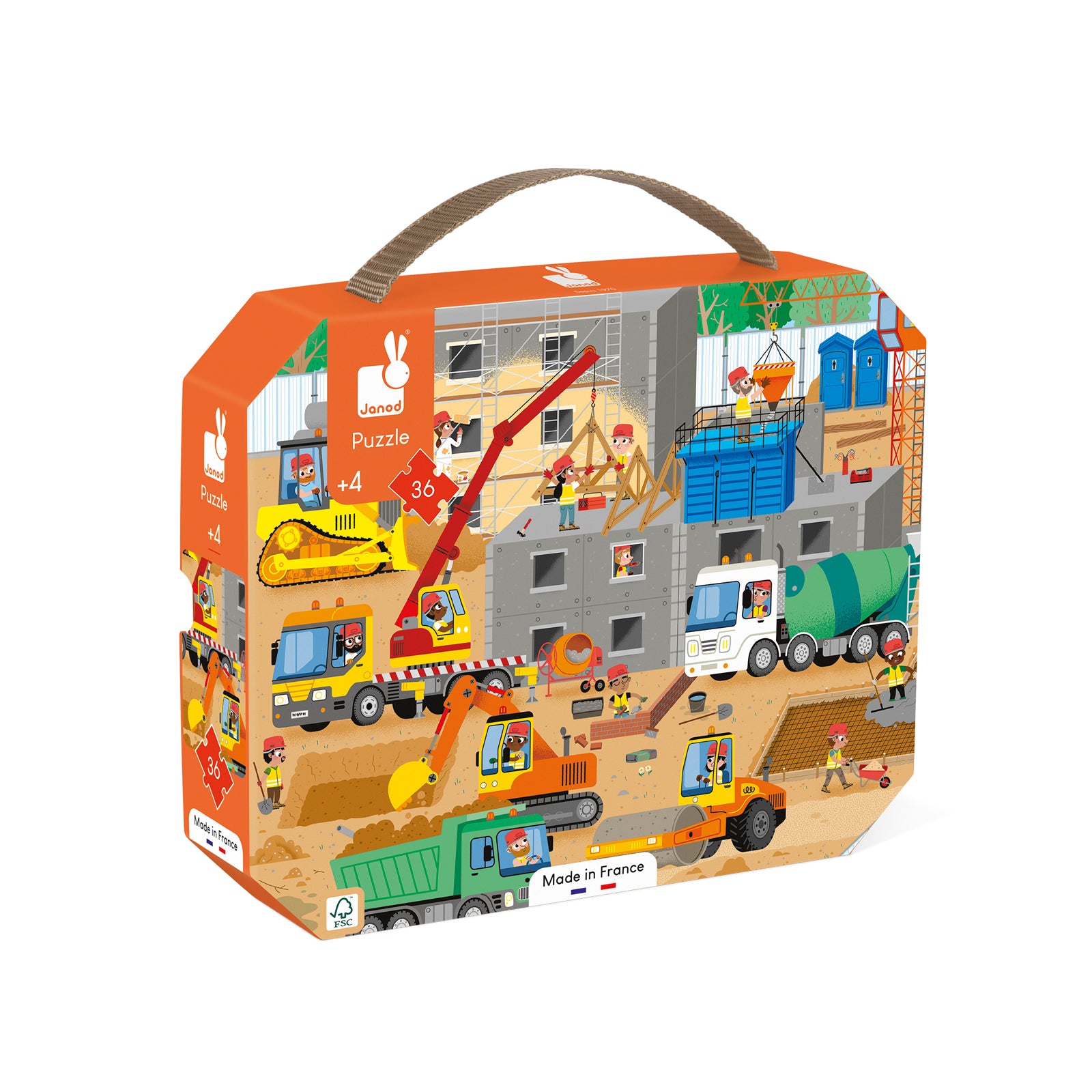 Puzzel - Op De Bouwplaats, Janod