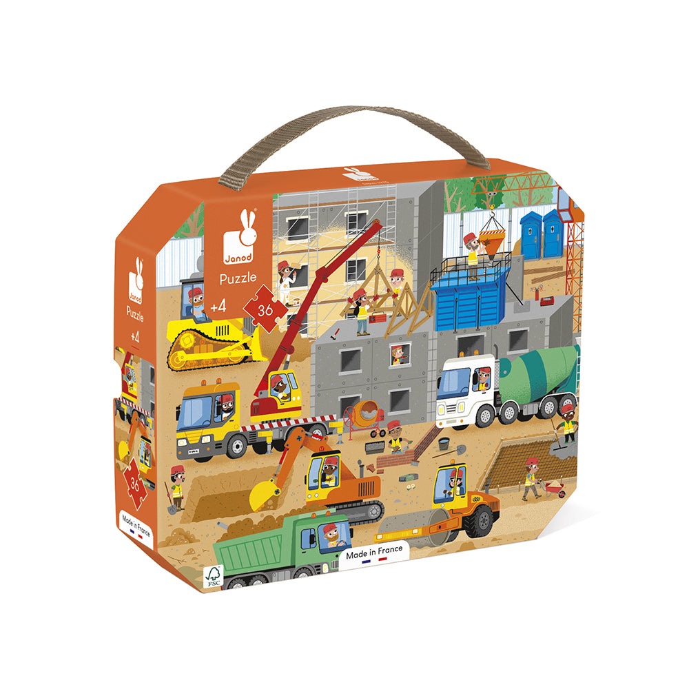 Puzzel - Op De Bouwplaats, Janod