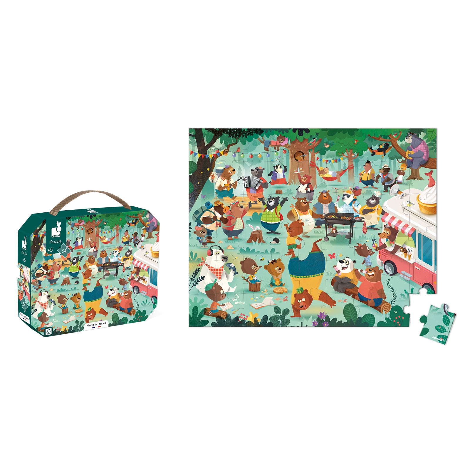 Puzzel - De Berenfamilie, Janod