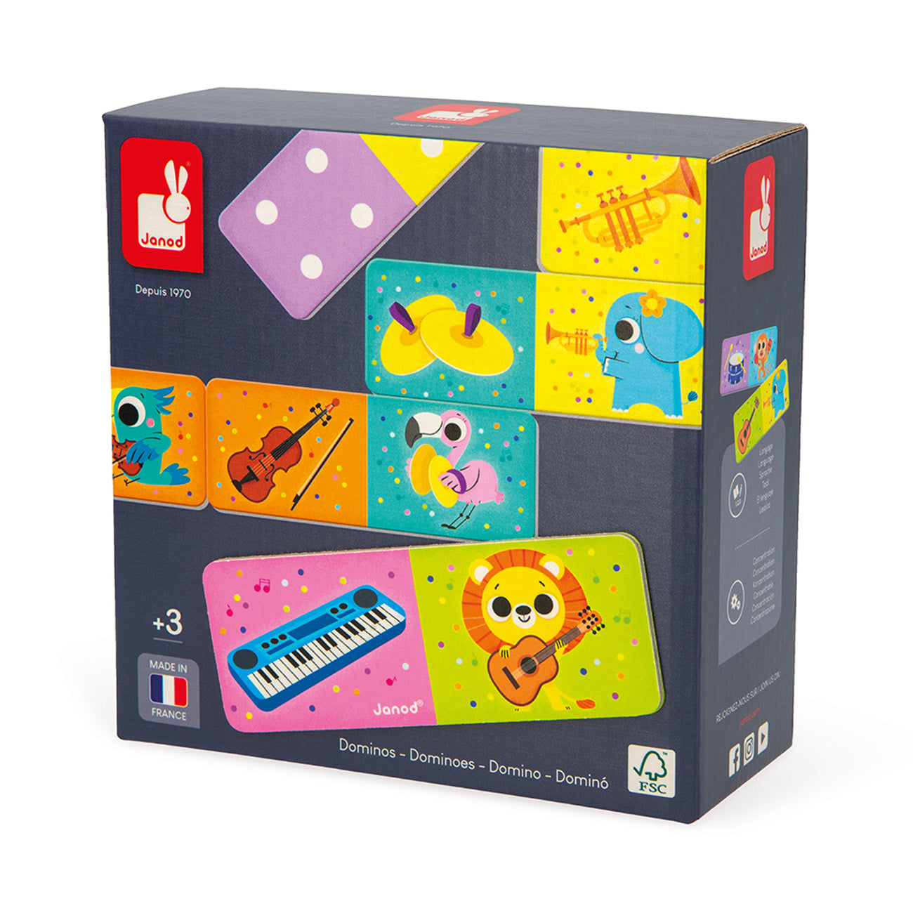 Spel - Domino Muziekinstrumenten, Janod