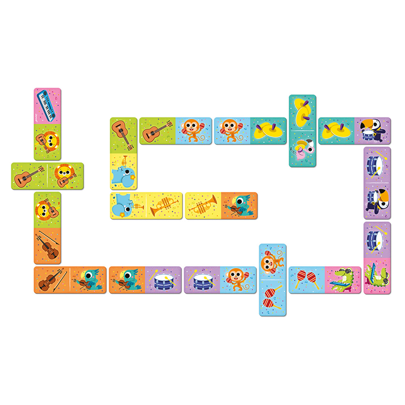 Spel - Domino Muziekinstrumenten, Janod