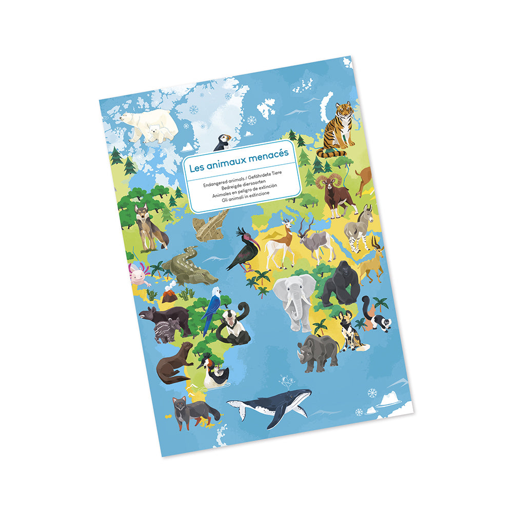 Educatieve Puzzel - Bedreigde Diersoorten, Janod
