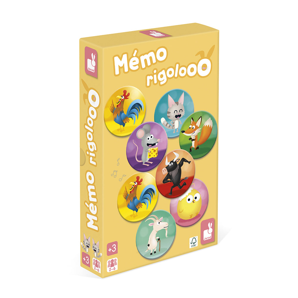 Spel - Memo Rigolooo, Janod
