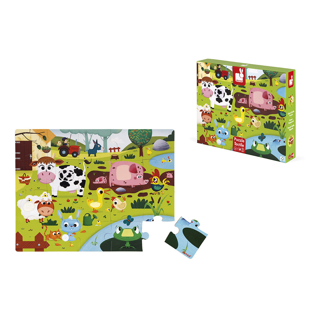 Voelpuzzel - Boerderijdieren, Janod