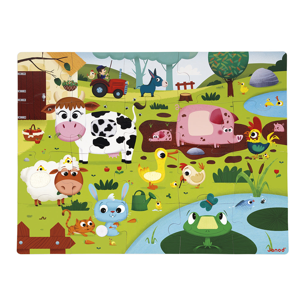 Voelpuzzel - Boerderijdieren, Janod