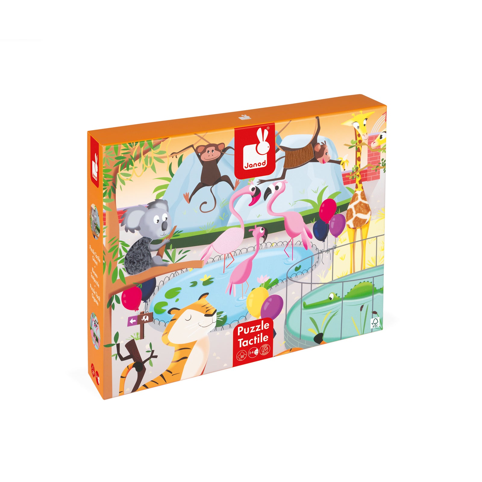 Voelpuzzel - Een Dag In De Dierentuin, Janod
