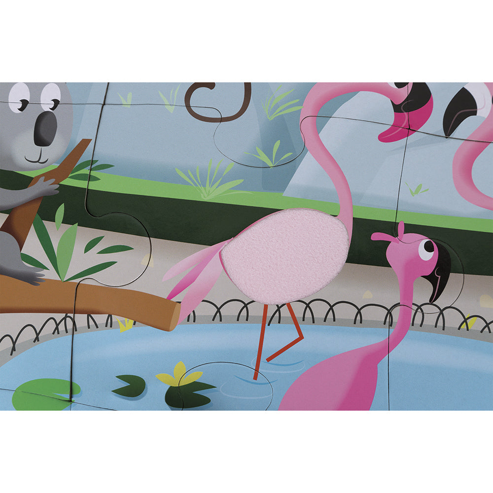 Voelpuzzel - Een Dag In De Dierentuin, Janod