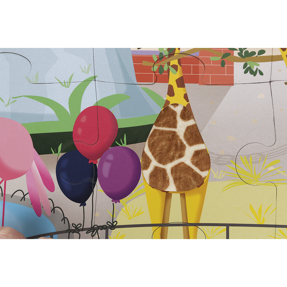 Voelpuzzel - Een Dag In De Dierentuin, Janod