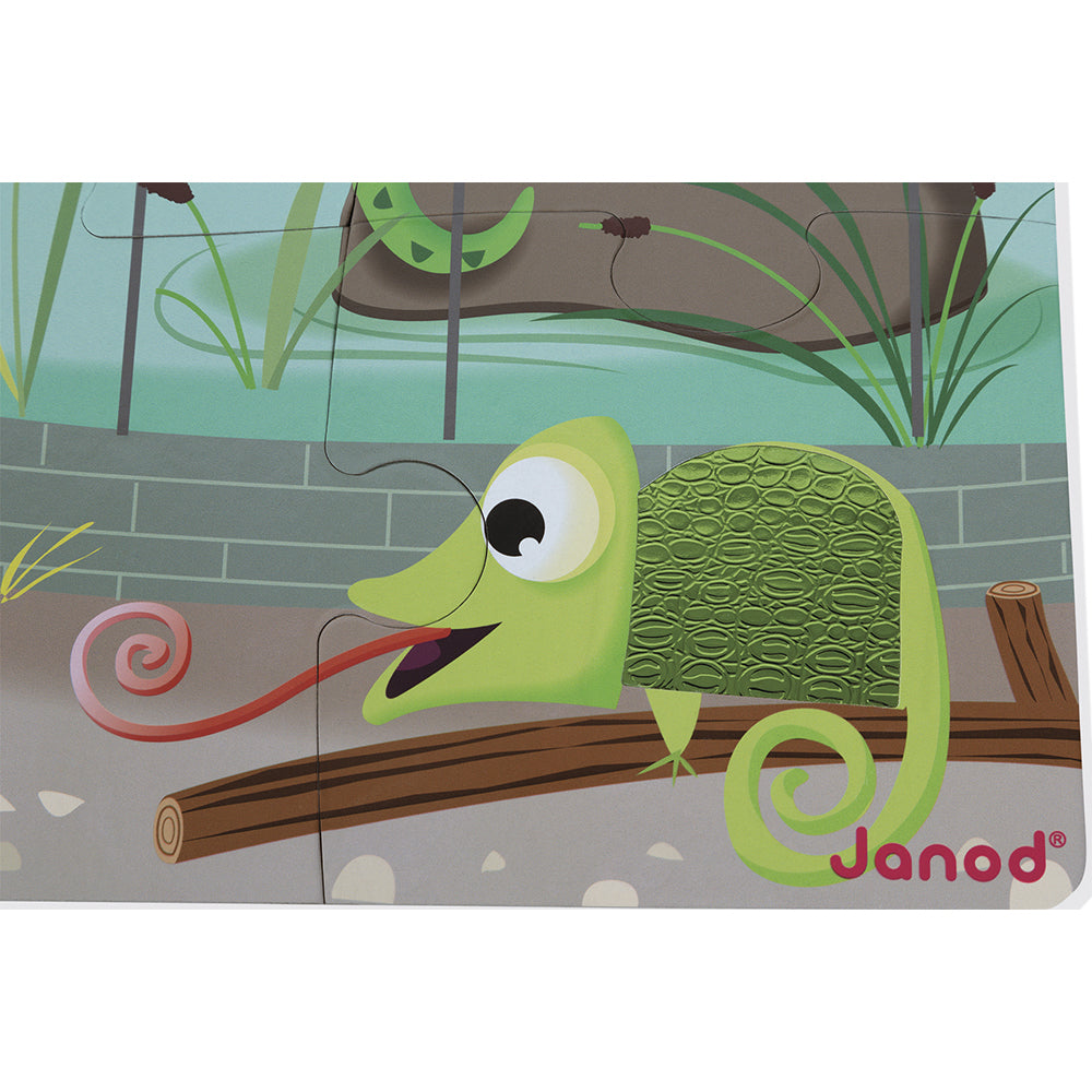 Voelpuzzel - Een Dag In De Dierentuin, Janod