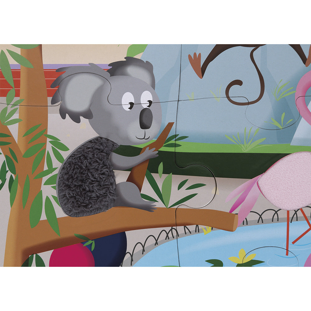 Voelpuzzel - Een Dag In De Dierentuin, Janod