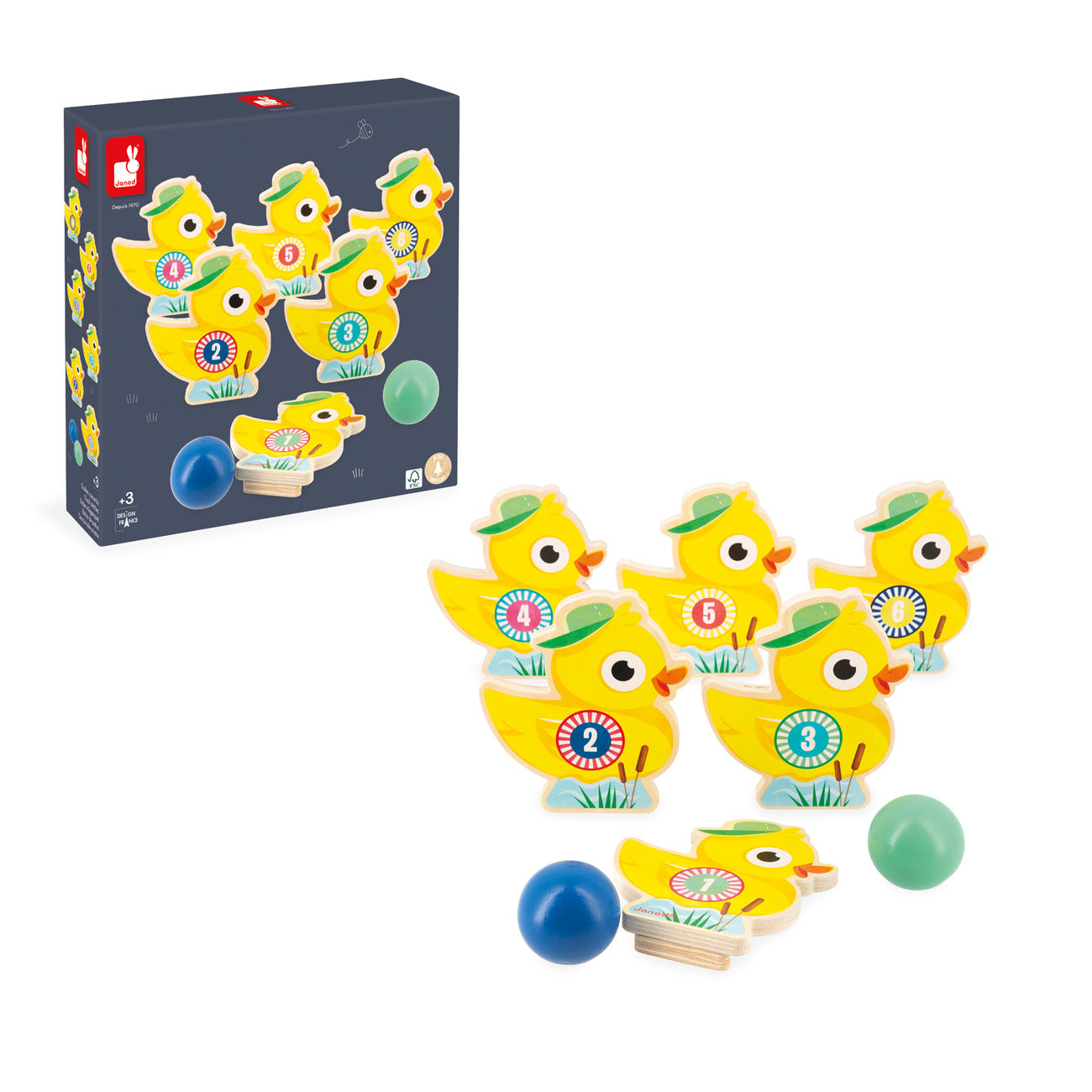 Janod Applepop - Kegelspel Eenden, Janod