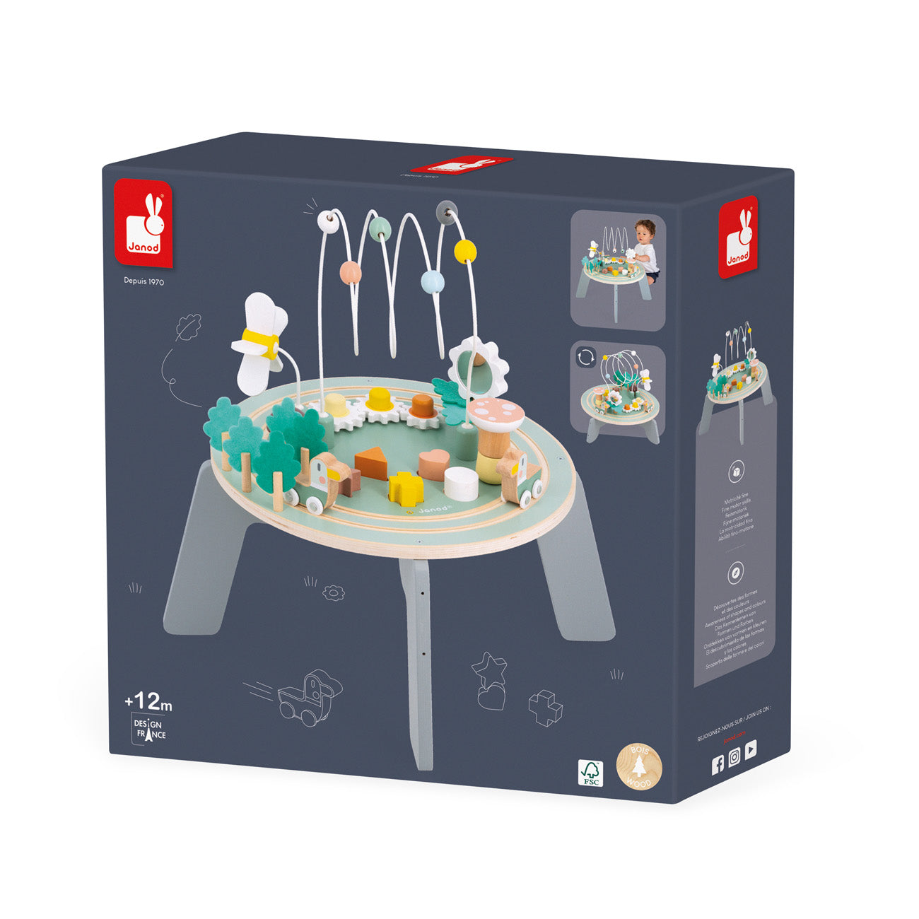 Janod Sweet Cocoon - Activiteitentafel Tuin, Janod