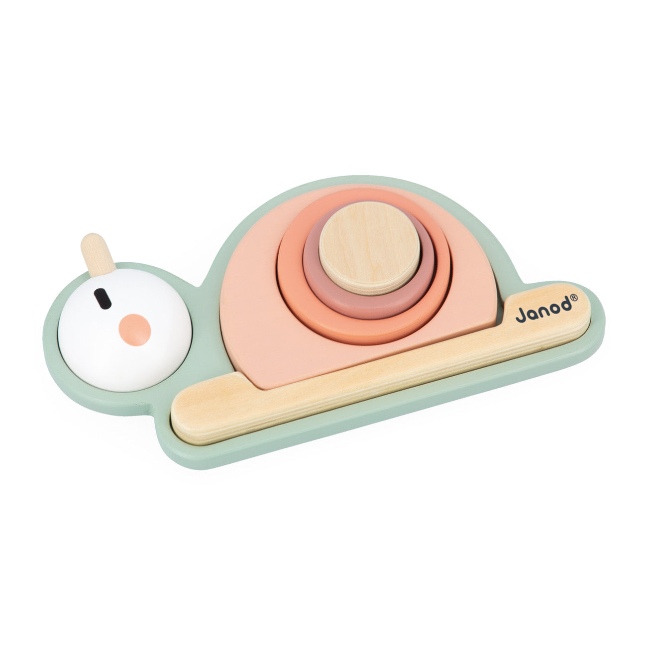 Janod Sweet Cocoon - Sensorische Stapelslak, Janod
