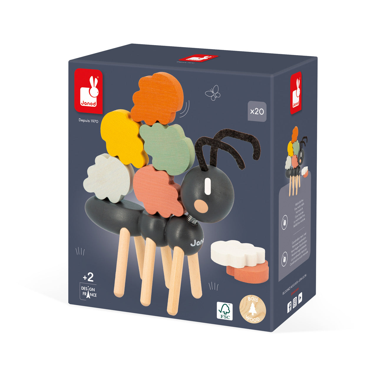 Janod Sweet Cocoon - Evenwichtspel Mier, Janod