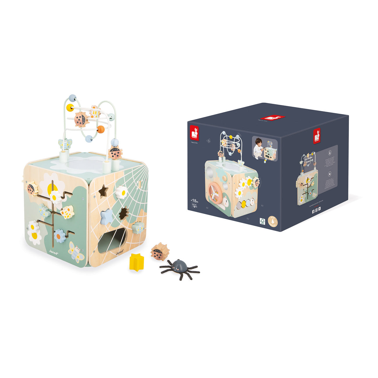 Janod Sweet Cocoon - Activiteitenkubus Maxi, Janod