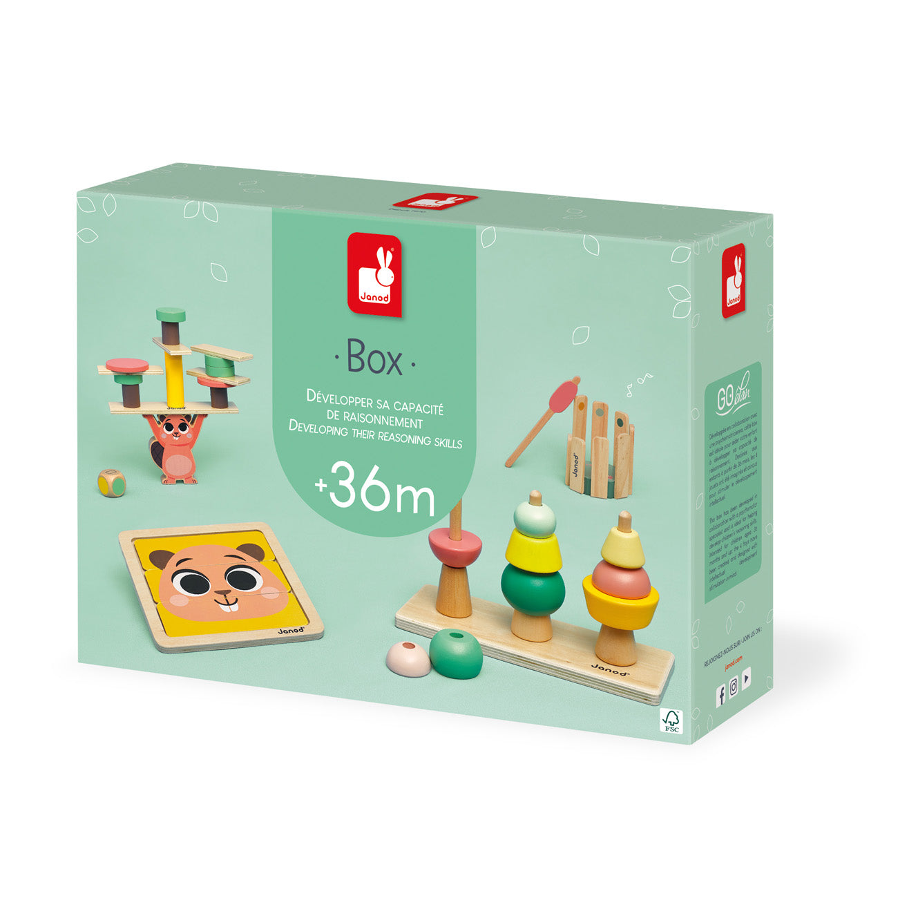 Janod - Box 36 Maanden Ontwikkeling Redeneervaardigheden, Janod
