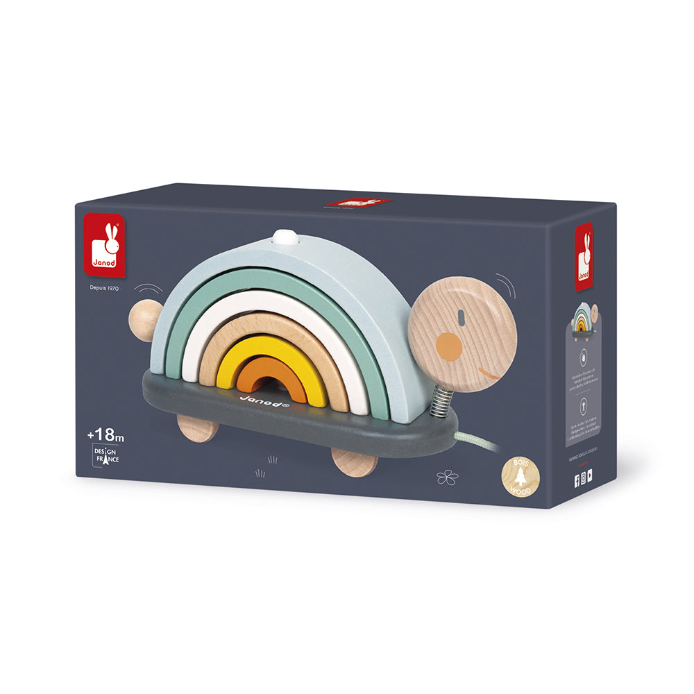 Janod Sweet Cocoon - Schildpad Regenboog, Janod