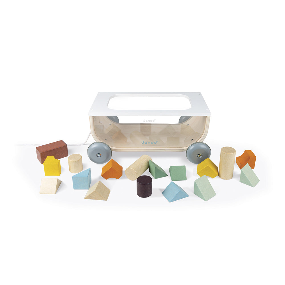 Janod Sweet Cocoon - Blokkenkar, Janod