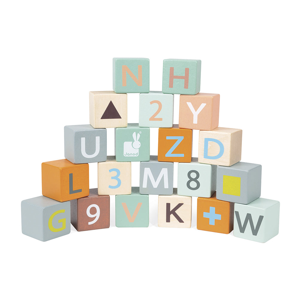 Janod Sweet Cocoon - Duwkar Blokken Abc, Janod